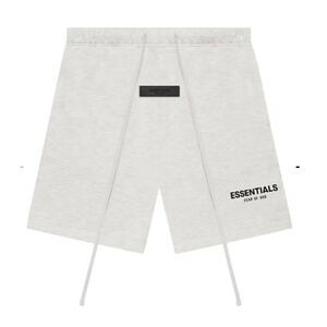 Fear of God Essentials Men’s Sweat Short Light Oatmeal NWT FOG Bag